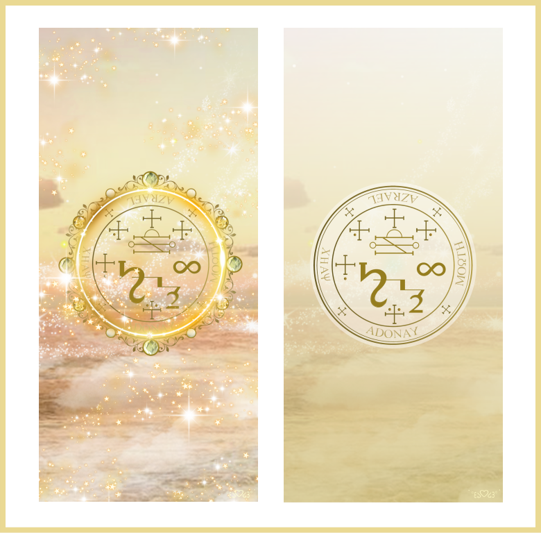 大天使アズラエル召喚図スマホ壁紙