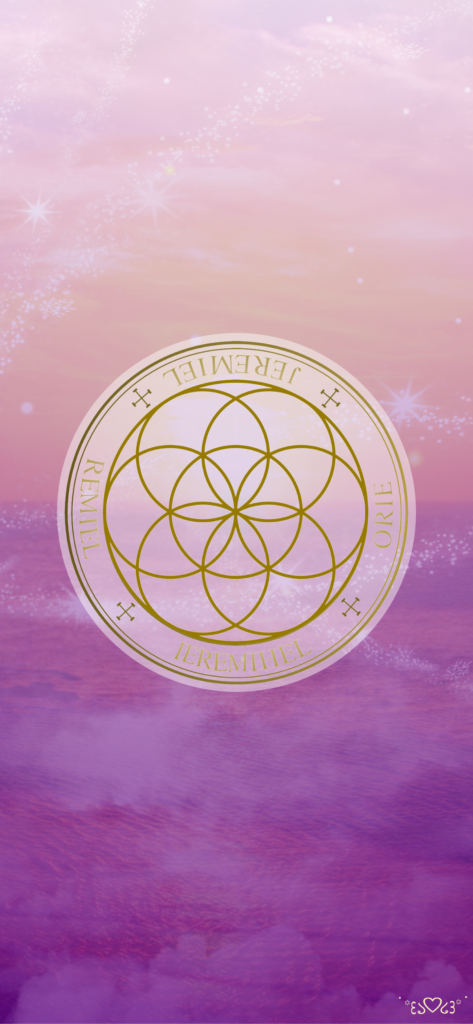 大天使エレミエル召喚図スマホ壁紙