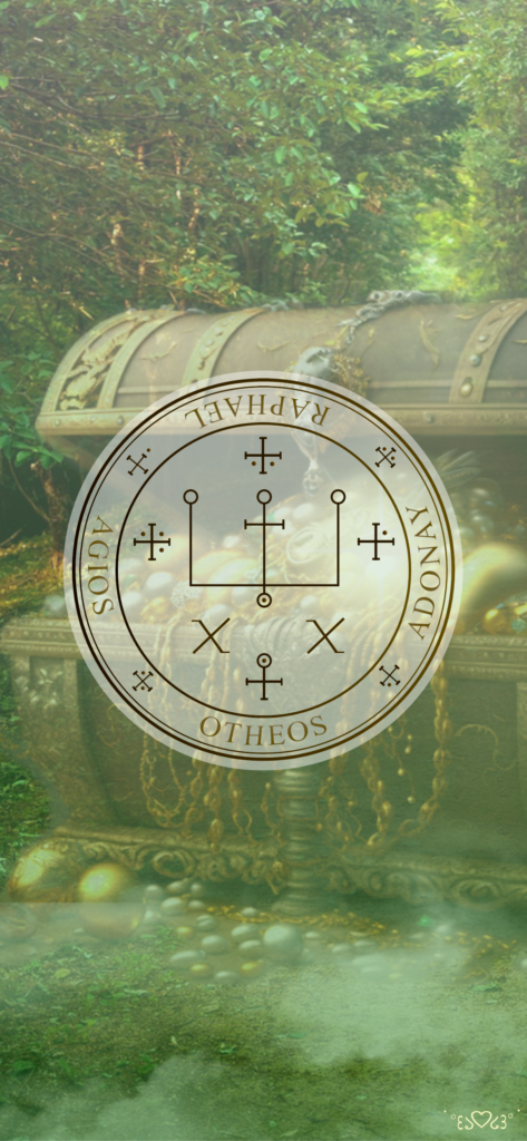 大天使ラファエル召喚図スマホ壁紙