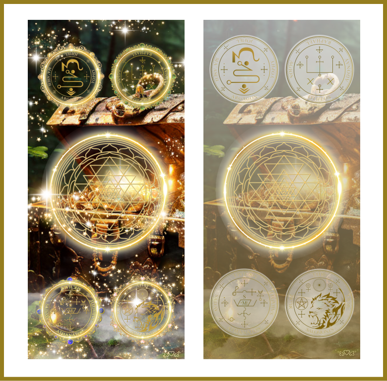 大天使・ミカエル・ラファエル・アリエル・ヨフィエル召喚図スマホ壁紙