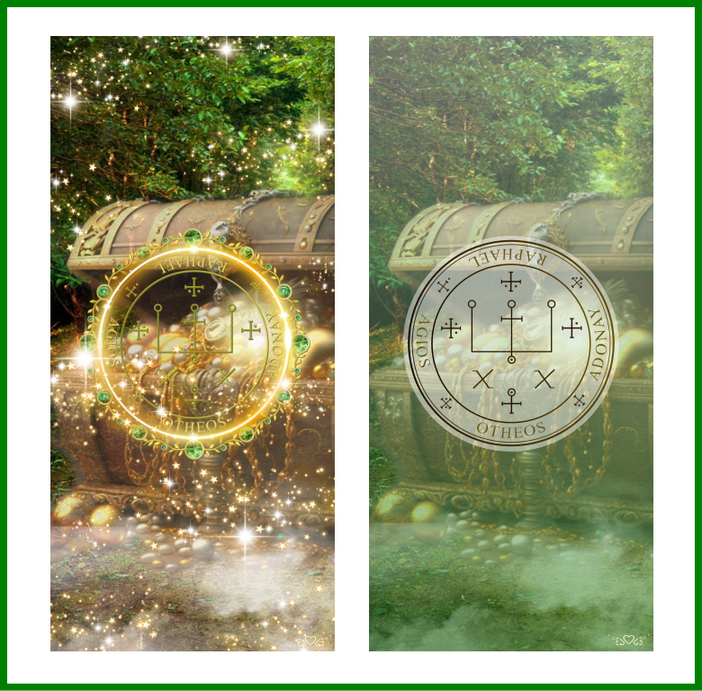 大天使ラファエル召喚図スマホ壁紙