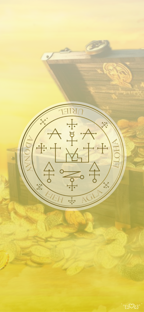 大天使ウリエル召喚図スマホ壁紙