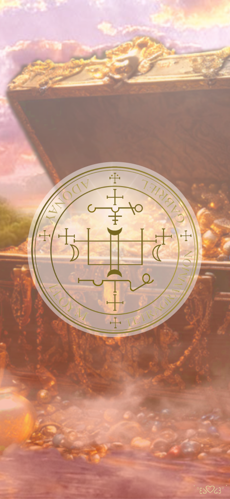 大天使ガブリエル召喚図スマホ壁紙