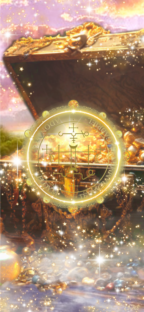 大天使ガブリエル召喚図スマホ壁紙