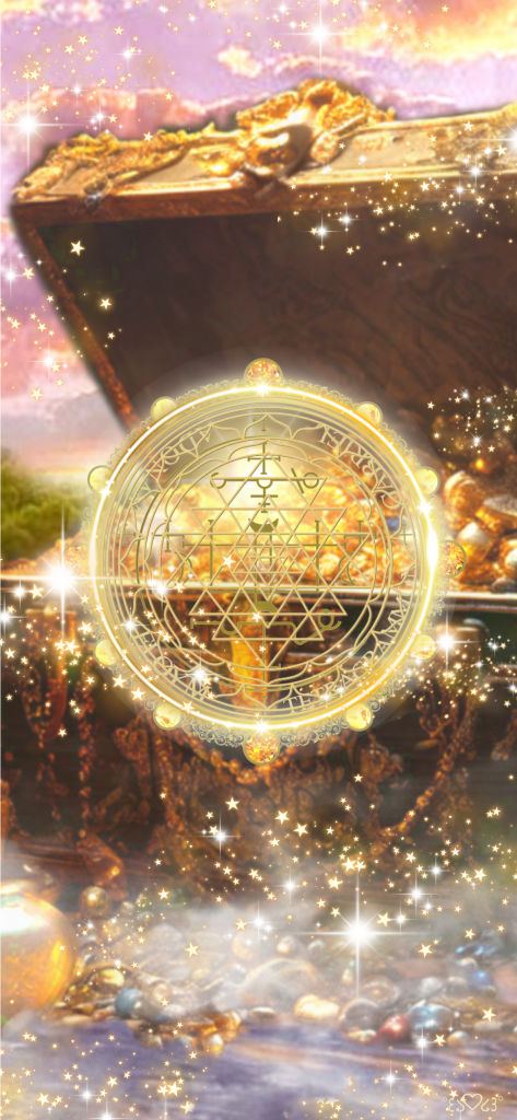 大天使ガブリエル召喚図スマホ壁紙