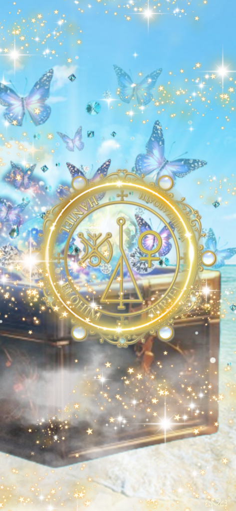 大天使ハニエル)召喚図スマホ壁紙