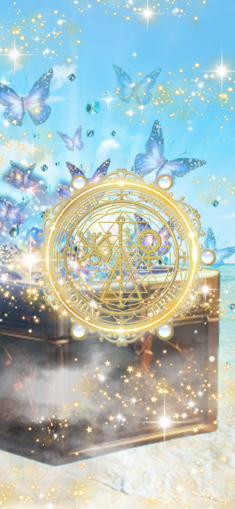 大天使ハニエル)召喚図スマホ壁紙