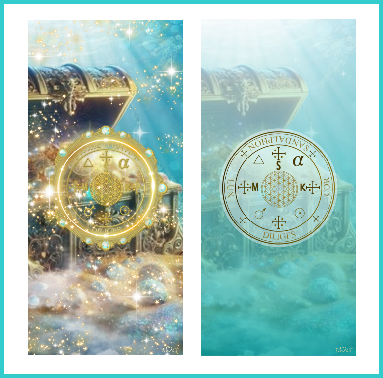 大天使サンダフォン召喚図スマホ壁紙