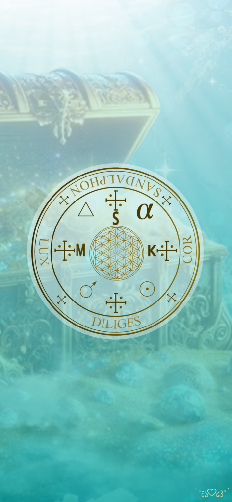 大天使サンダフォン召喚図スマホ壁紙