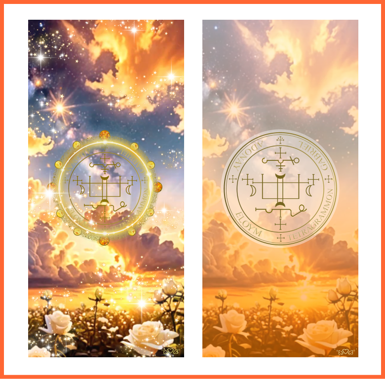 大天使ガブリエル召喚図スマホ壁紙