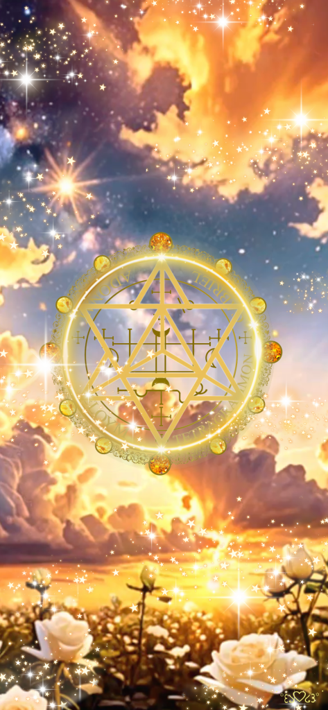 大天使ガブリエル召喚図スマホ壁紙