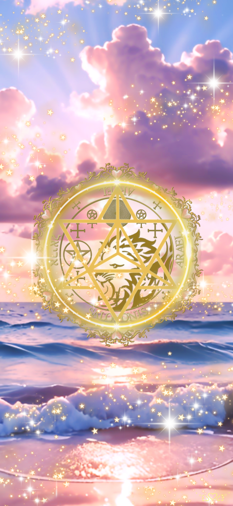 大天使アリエル召喚図スマホ壁紙