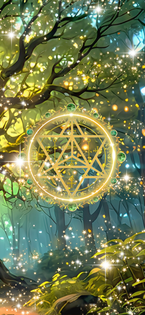 大天使ラファエル召喚図スマホ壁紙