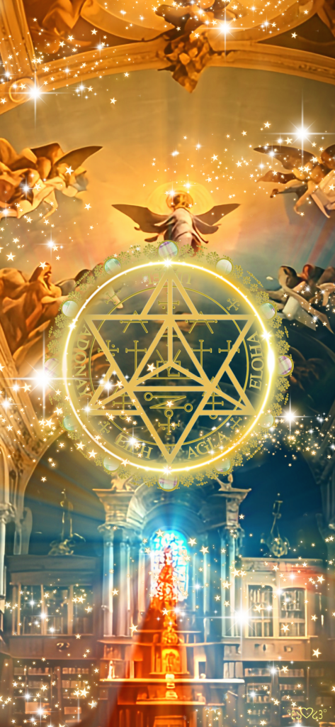 大天使ウエル召喚図スマホ壁紙