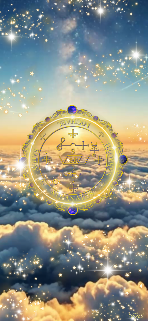 大天使ミカエル召喚図スマホ壁紙