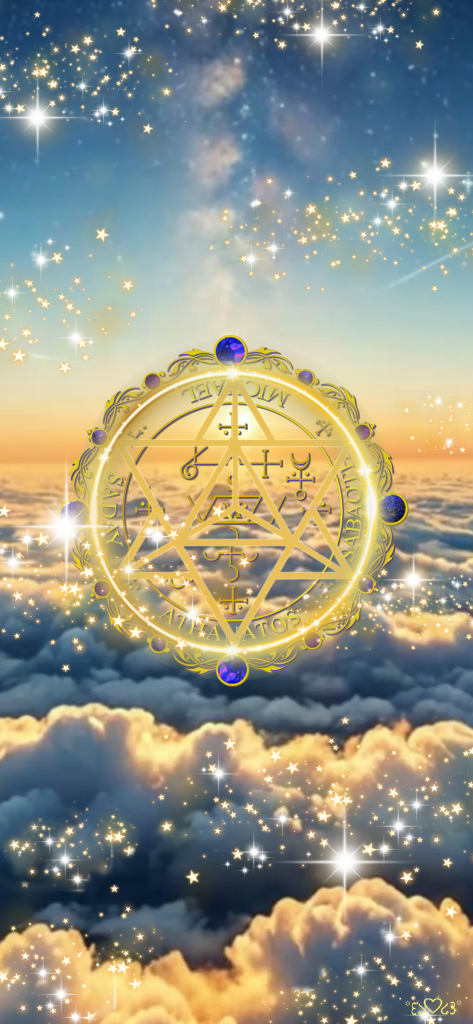 大天使ミカエル召喚図スマホ壁紙