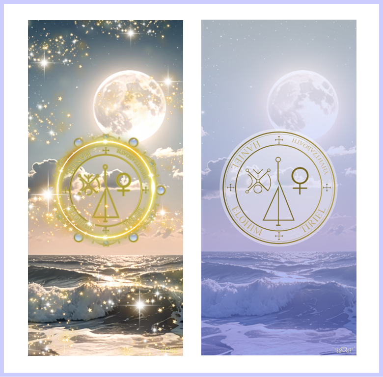 大天使ハニエル召喚図スマホ壁紙