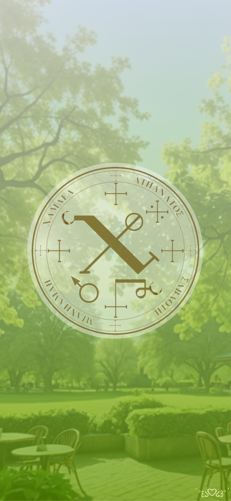 大天使チャミュエル召喚図スマホ壁紙