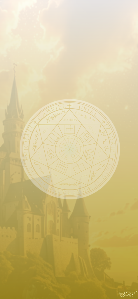 七大天使召喚図スマホ壁紙