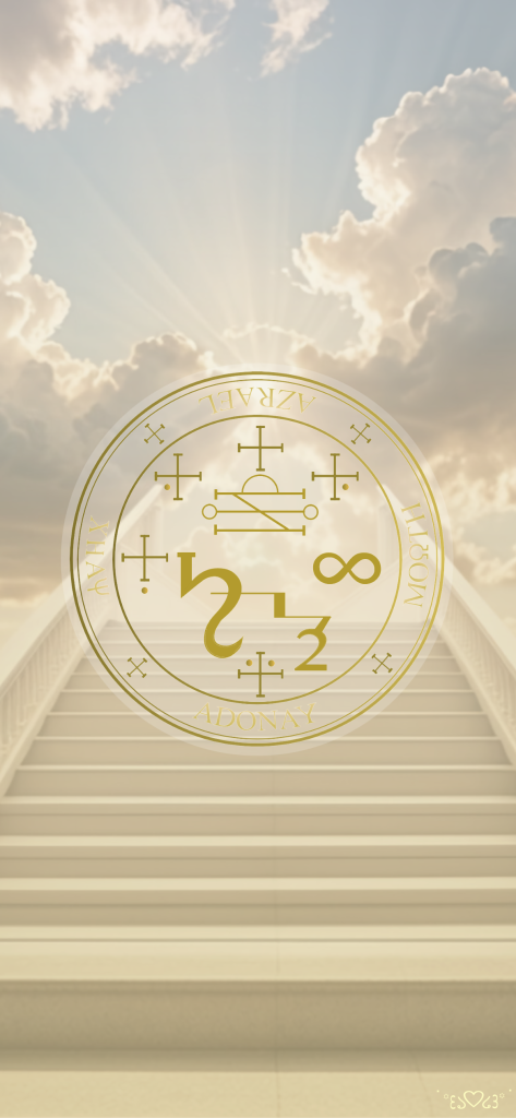 大天使アズラエル召喚図スマホ壁紙