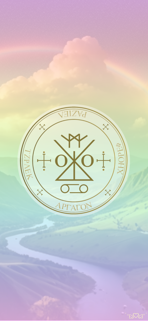 大天使ラジエル召喚図スマホ壁紙