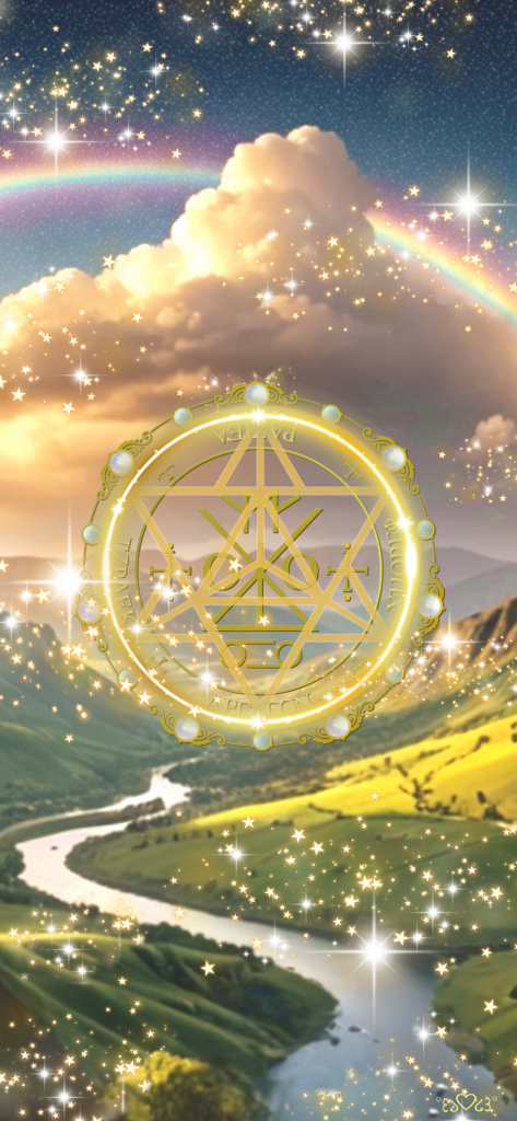 大天使ラジエル召喚図スマホ壁紙