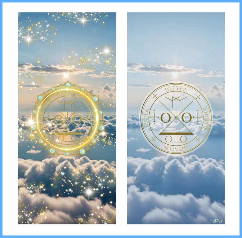 大天使ラギュエル召喚図スマホ壁紙