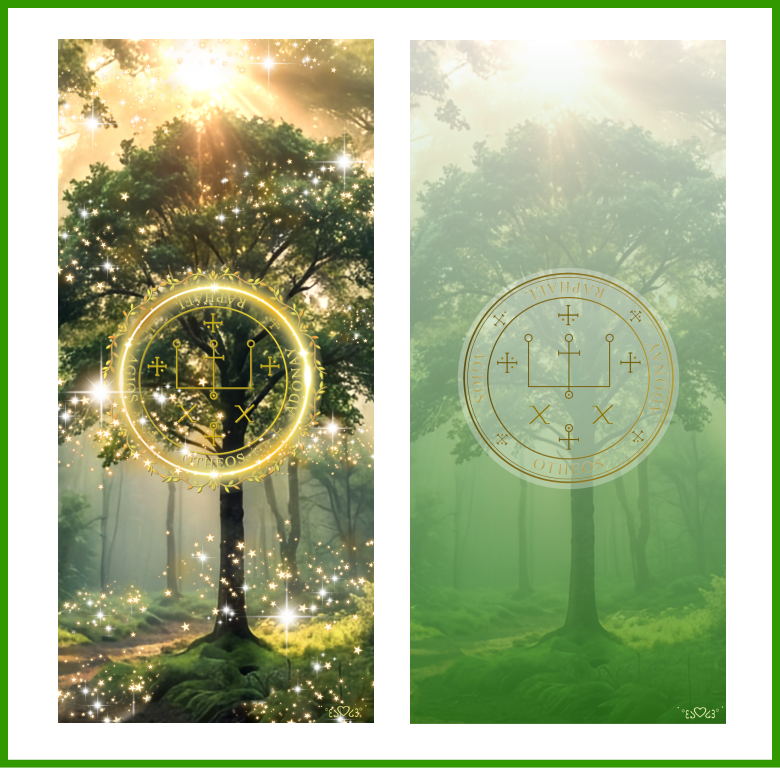 大天使ラファエル召喚図スマホ壁紙