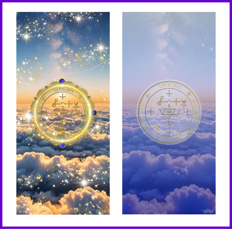 大天使ミカエル召喚図スマホ壁紙