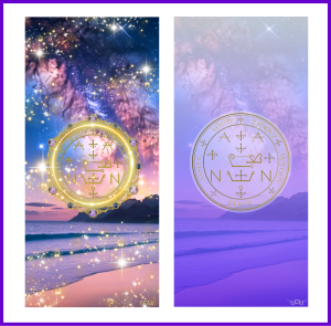 大天使ザドキエル召喚図スマホ壁紙