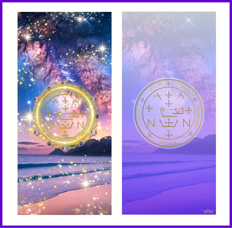 大天使ザドキエル召喚図スマホ壁紙