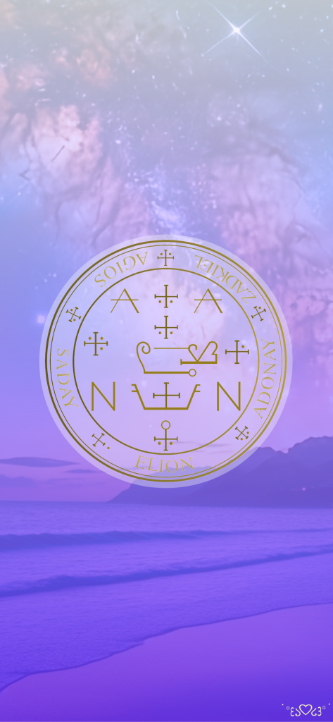 大天使ザドキエル召喚図スマホ壁紙