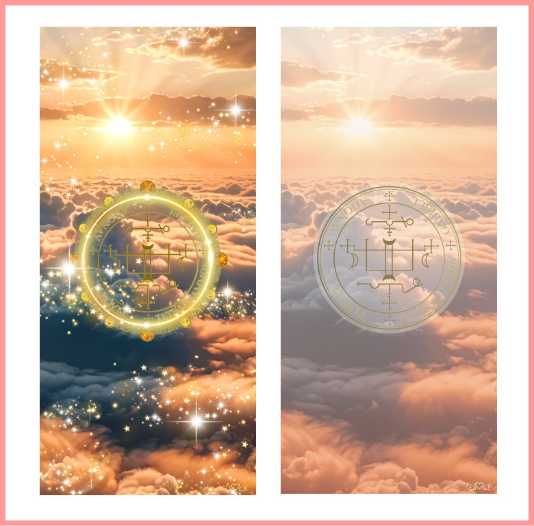 大天使ガブリエル召喚図スマホ壁紙