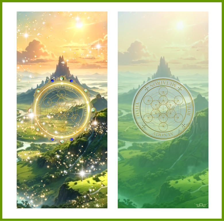 大天使メタトロン召喚図スマホ壁紙