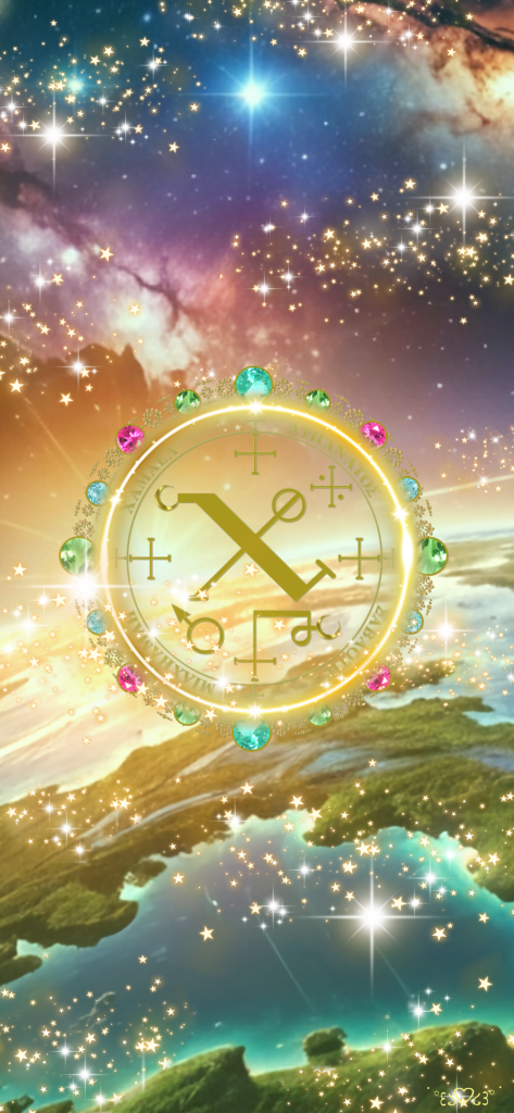 大天使チャミュエル召喚図スマホ壁紙