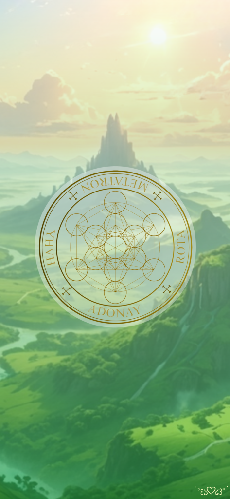 大天使メタトロン召喚図スマホ壁紙