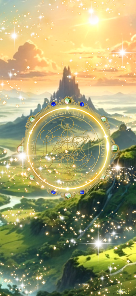 大天使メタトロン召喚図スマホ壁紙