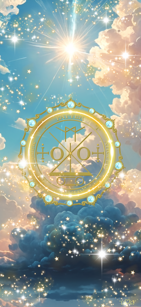 大天使ラギュエル召喚図スマホ壁紙