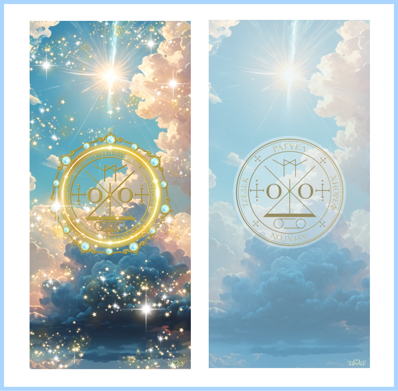 大天使ラギュエル召喚図スマホ壁紙