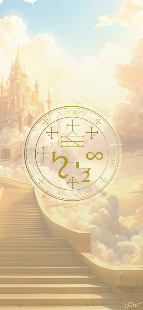 大天使アズラエル召喚図スマホ壁紙