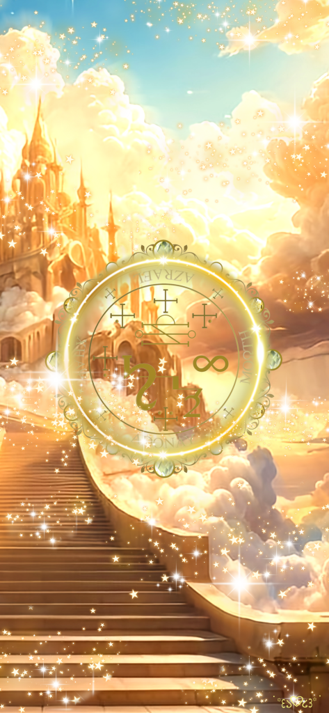 大天使アズラエル召喚図スマホ壁紙