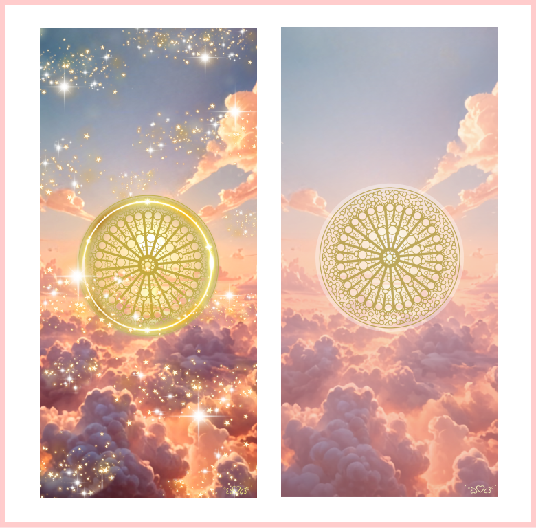 守護天使召喚図スマホ壁紙