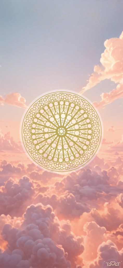 守護天使召喚図スマホ壁紙