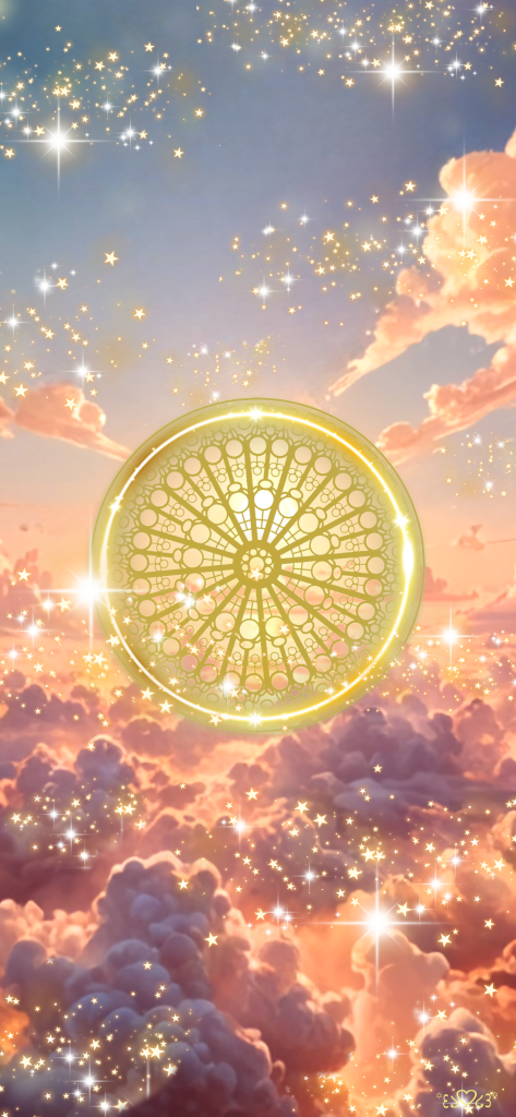 守護天使召喚図スマホ壁紙