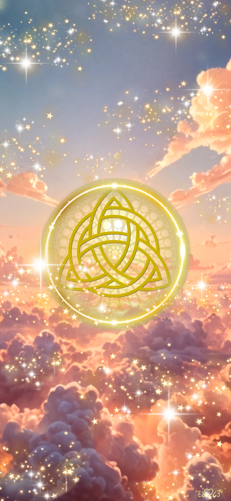 守護天使召喚図スマホ壁紙