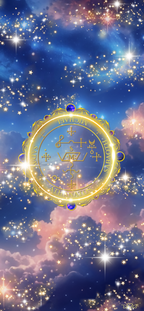 大天使ミカエル召喚図スマホ壁紙