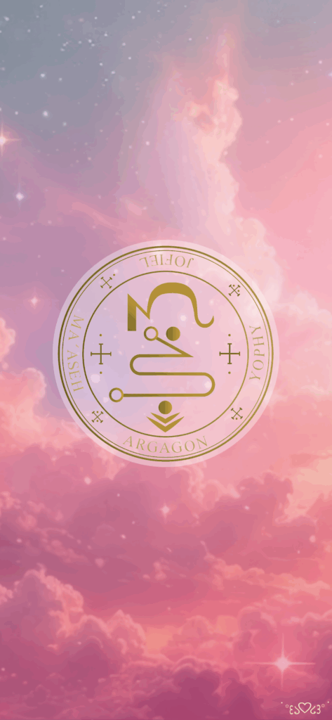 大天使ヨフィエル召喚図スマホ壁紙