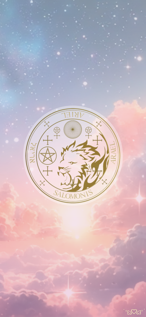 大天使アリエル召喚図スマホ壁紙