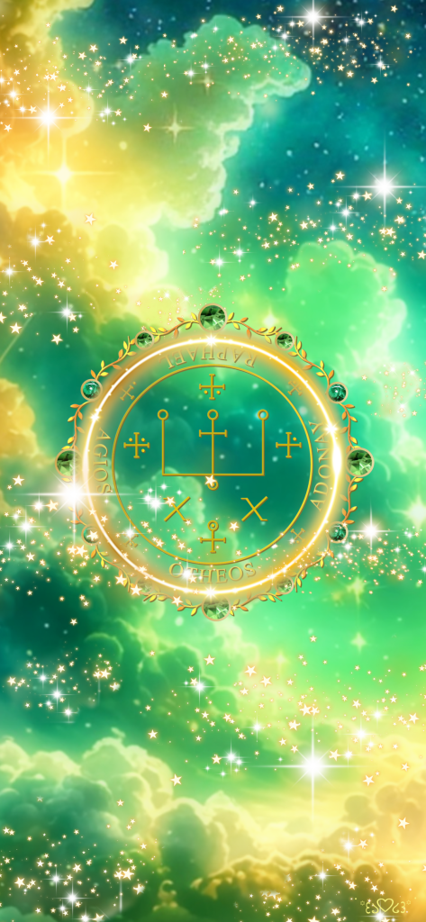 大天使ラファエル召喚図スマホ壁紙