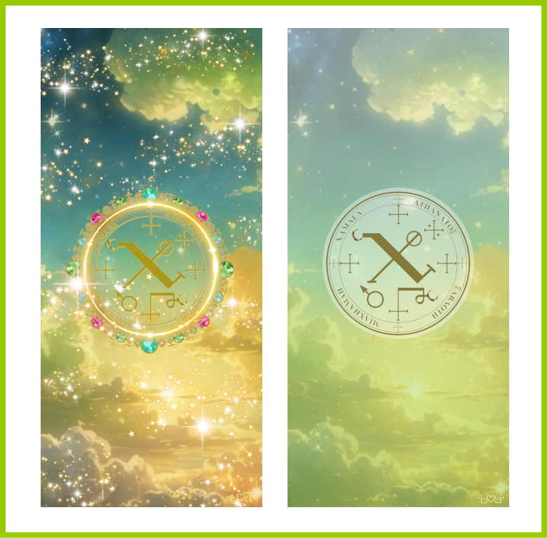 大天使チャミュエル召喚図スマホ壁紙